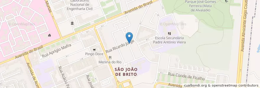 Mapa de ubicacion de Tasca Phina en Portugal, Área Metropolitana De Lisboa, Lissabon, Grande Lisboa, Lissabon, Alvalade.