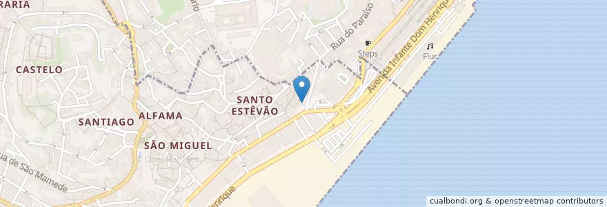 Mapa de ubicacion de Paróquia de Todos os Santos en Portugal, Lisboa, Grande Lisboa, Lisboa, Santa Maria Maior.