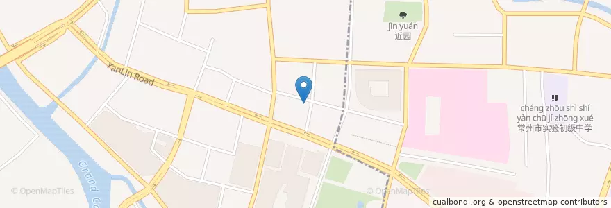 Mapa de ubicacion de 府前楼 en 中国, 常州市, 天宁区.