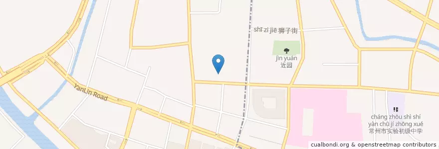 Mapa de ubicacion de Starbucks en China, 常州市, 天宁区 (Tianning).