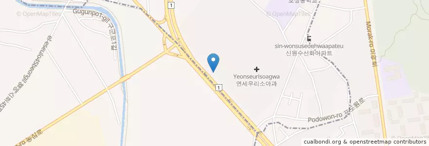 Mapa de ubicacion de KB국민은행 en Korea Selatan, Gyeonggi.