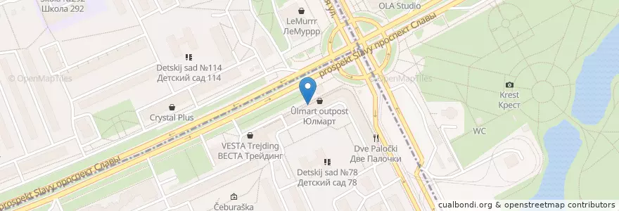 Mapa de ubicacion de Bona Capona en Russie, District Fédéral Du Nord-Ouest, Oblast De Léningrad, Saint-Pétersbourg, Фрунзенский Район, Георгиевский Округ.