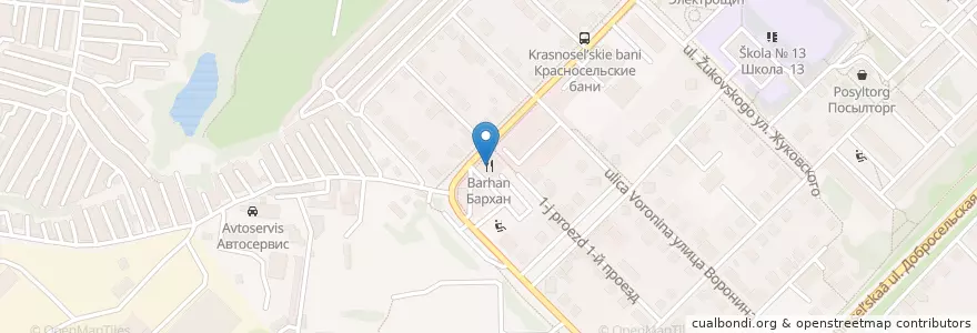 Mapa de ubicacion de Бархан en Rusia, Центральный Федеральный Округ, Владимирская Область, Городской Округ Владимир.
