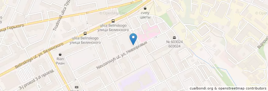 Mapa de ubicacion de Здравком en Russie, District Fédéral De La Volga, Oblast De Nijni Novgorod, Городской Округ Нижний Новгород.