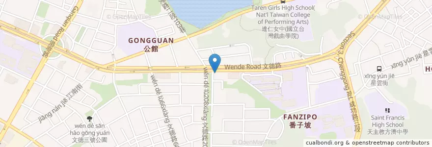 Mapa de ubicacion de 摩斯漢堡 en تايوان, تايبيه الجديدة, تايبيه, 內湖區.