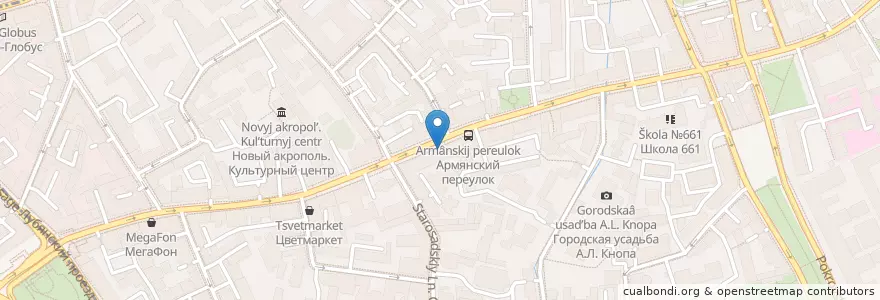Mapa de ubicacion de Shwarm en Russia, Distretto Federale Centrale, Москва, Центральный Административный Округ, Басманный Район.