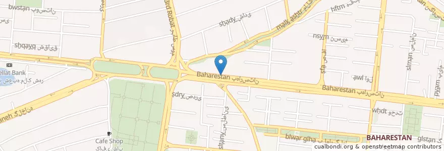 Mapa de ubicacion de داروخانه آدینه en İran, İsfahan Eyaleti, شهرستان اصفهان, بخش مرکزی شهرستان اصفهان, اصفهان.