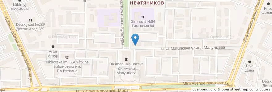 Mapa de ubicacion de У Мастера en Rusia, Distrito Federal De Siberia, Omsk, Омский Район, Городской Округ Омск.