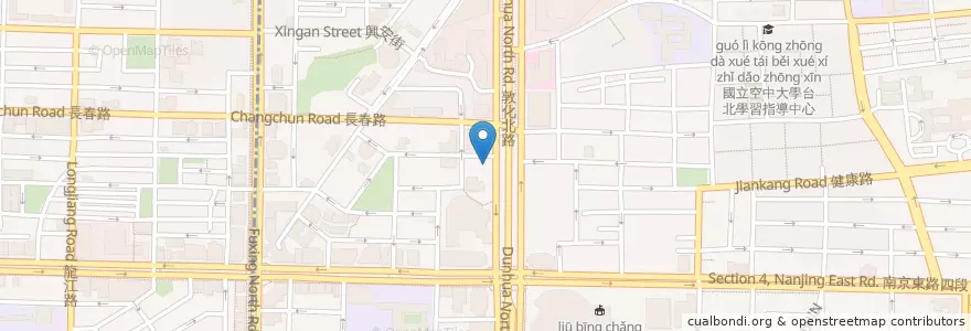 Mapa de ubicacion de GB鮮釀餐廳 en Taïwan, Nouveau Taipei, Taipei, District De Songshan.