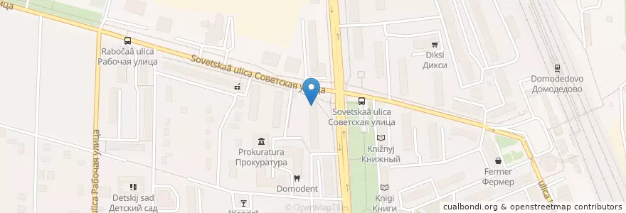 Mapa de ubicacion de Мировой судья судебный участок №35 en Russia, Central Federal District, Moscow Oblast, Domodedovsky District.