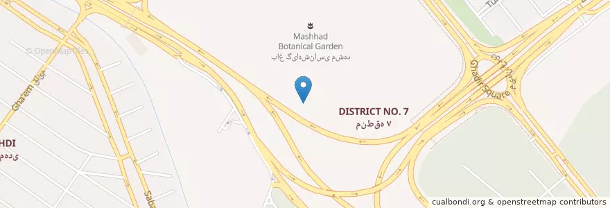 Mapa de ubicacion de سرویس های بهداشتی en Irão, استان خراسان رضوی, شهرستان مشهد, Mashhad, بخش مرکزی شهرستان مشهد.