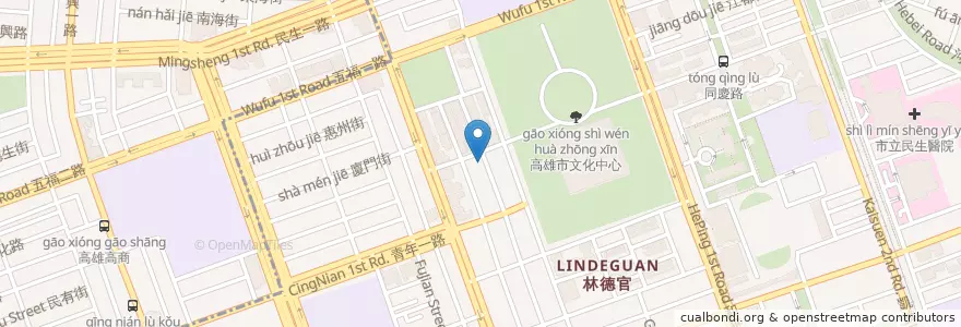 Mapa de ubicacion de 林南牛肉麵 en 臺灣, 高雄市, 苓雅區.