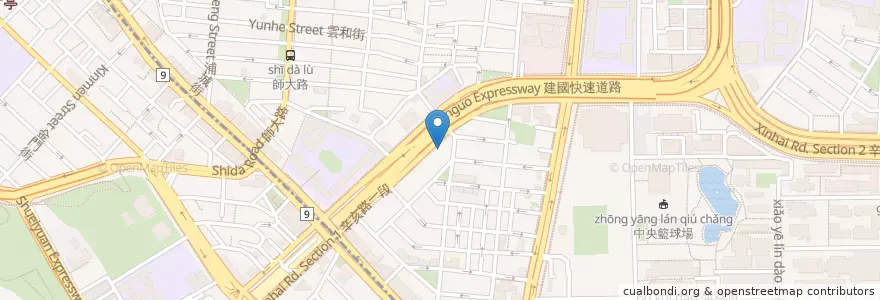 Mapa de ubicacion de 車品汽車美容 en 台湾, 新北市, 台北市, 大安区.