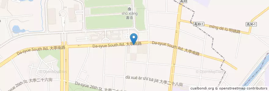 Mapa de ubicacion de 夢想食煎 en Taiwan, Kaohsiung, 楠梓區.