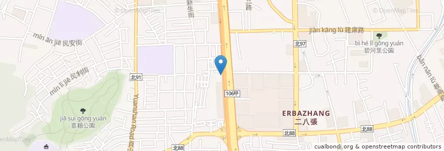 Mapa de ubicacion de 合慶診所 en Taiwán, Nuevo Taipéi, 中和區.