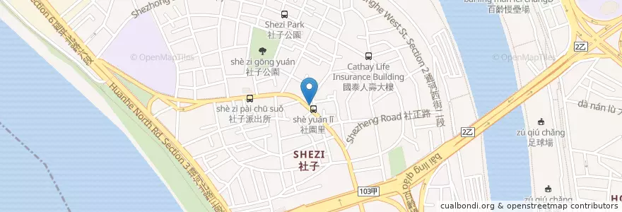 Mapa de ubicacion de 弘昇國術館 en Taïwan, Nouveau Taipei, Taipei, District De Shilin.