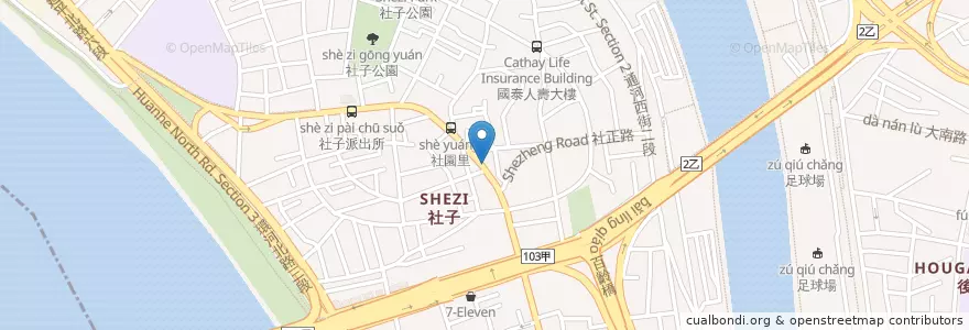 Mapa de ubicacion de 安泰藥師藥局 en Taïwan, Nouveau Taipei, Taipei, District De Shilin.