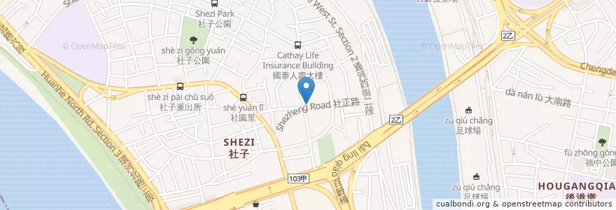 Mapa de ubicacion de 永和豆漿大王 en 台湾, 新北市, 台北市, 士林区.