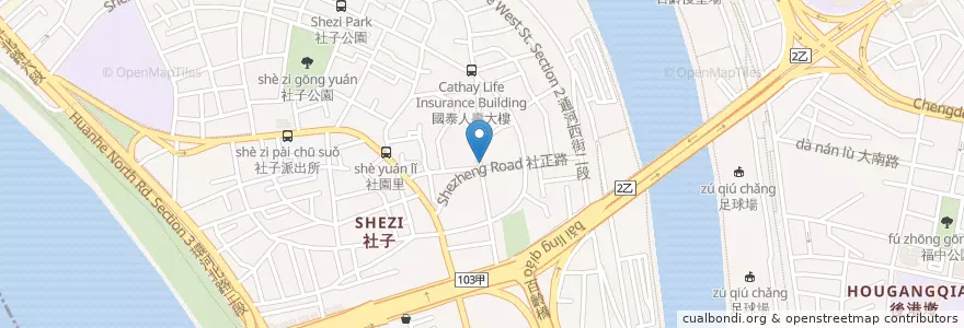 Mapa de ubicacion de 稻之鄉清粥自助餐 en Taiwan, Neu-Taipeh, Taipeh, Shilin.