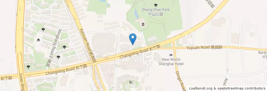 Mapa de ubicacion de Luckin Coffee en Китай, Шанхай, Чаннин.