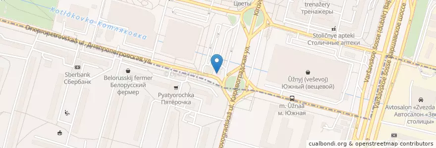 Mapa de ubicacion de Япоша en روسیه, Центральный Федеральный Округ, Москва, Южный Административный Округ.