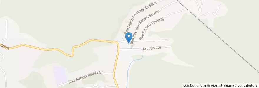 Mapa de ubicacion de Salao do Reino das Testemunhas de Jeová en Brasil, Região Sul, Santa Catarina, Região Geográfica Intermediária De Blumenau, Microrregião De Blumenau, Blumenau.