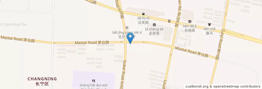 Mapa de ubicacion de Enjoy a Day en Chine, Shanghai, District De Changning.