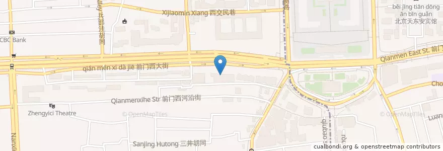 Mapa de ubicacion de 素虎净素 en China, Peking, Hebei, 西城区.