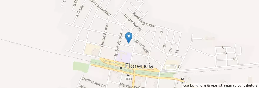 Mapa de ubicacion de Los Pinos Nuevos en كوبا, Ciego De Ávila, Florencia.