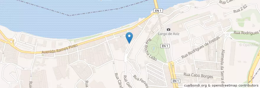Mapa de ubicacion de Lavadouro público en البرتغال, المنطقة الشمالية (البرتغال), Área Metropolitana Do Porto, بورتو, Vila Nova De Gaia, Santa Marinha E São Pedro Da Afurada.
