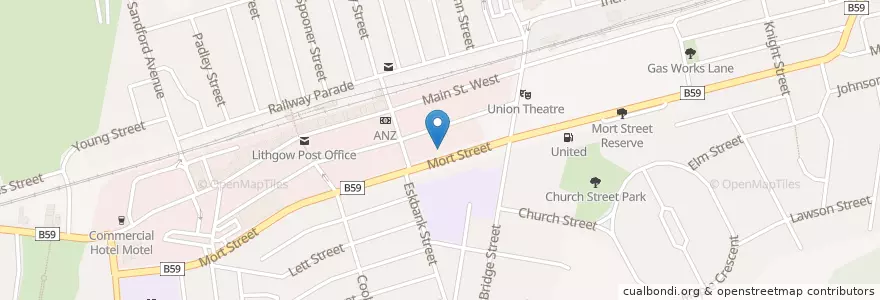 Mapa de ubicacion de Lithgow City Council en Australia, New South Wales, Lithgow City Council.