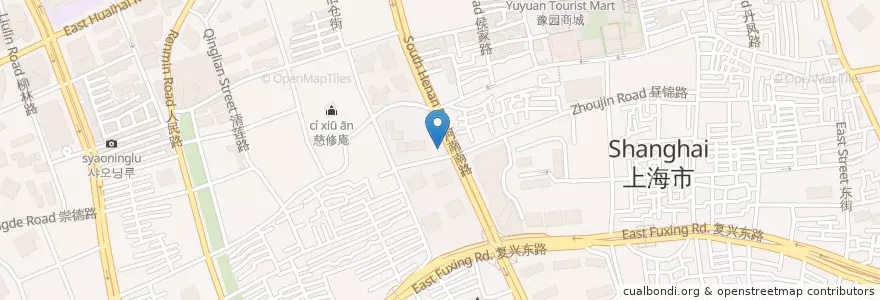 Mapa de ubicacion de 招商银行 en 中国, 上海市, 黄浦区.