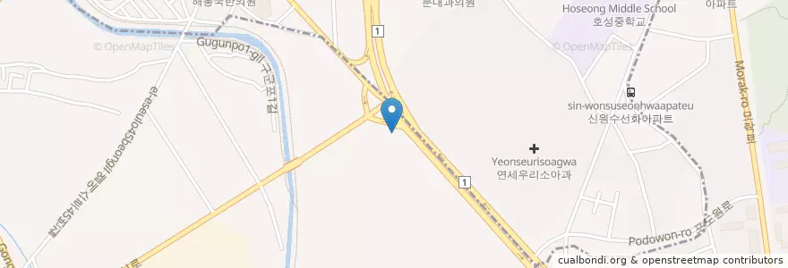 Mapa de ubicacion de 전주콩나물해장국 en Республика Корея, Кёнгидо.