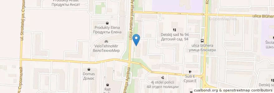 Mapa de ubicacion de Сбербанк en Rusia, Приволжский Федеральный Округ, Bashkortostán, Городской Округ Стерлитамак.