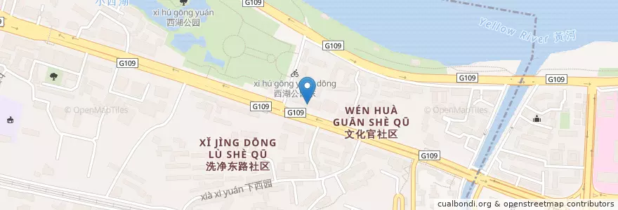 Mapa de ubicacion de 甘肃省农村信用社 en China, Gansu, 兰州市 (Lanzhou), 七里河区.