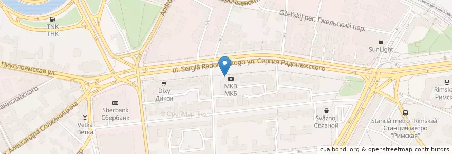 Mapa de ubicacion de Home Credit en Rusland, Centraal Federaal District, Moskou, Центральный Административный Округ, Таганский Район.