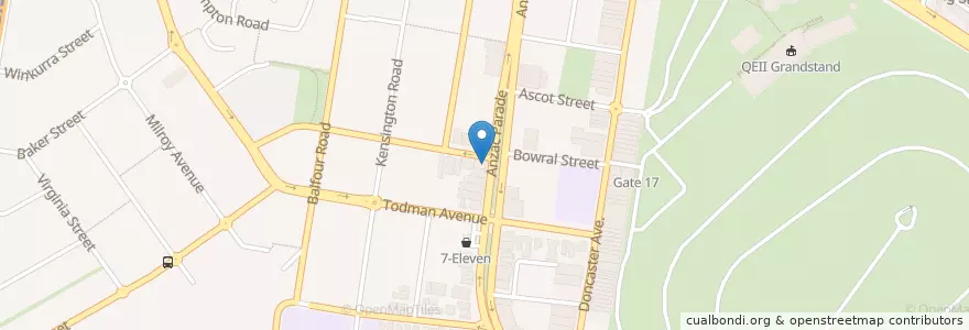 Mapa de ubicacion de Grandma Moses en オーストラリア, ニューサウスウェールズ, Sydney, Randwick City Council.