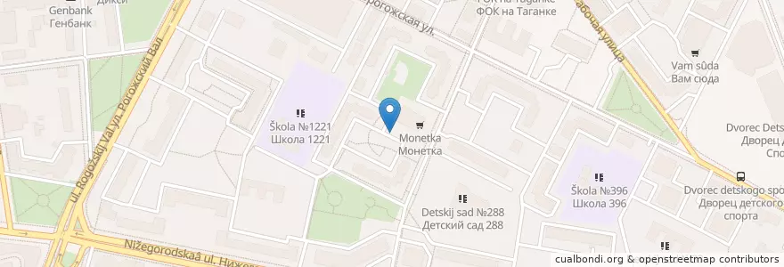 Mapa de ubicacion de Ковров en روسیه, Центральный Федеральный Округ, Москва, Центральный Административный Округ, Таганский Район.