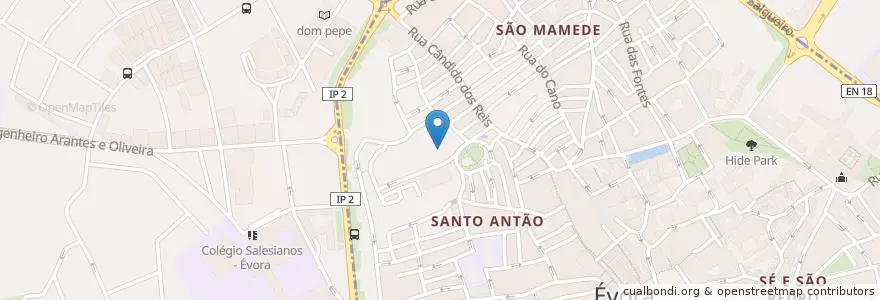 Mapa de ubicacion de Lagar do Bacalhau en Portugal, Alentejo, Alentejo Central, Évora, Évora, Évora.