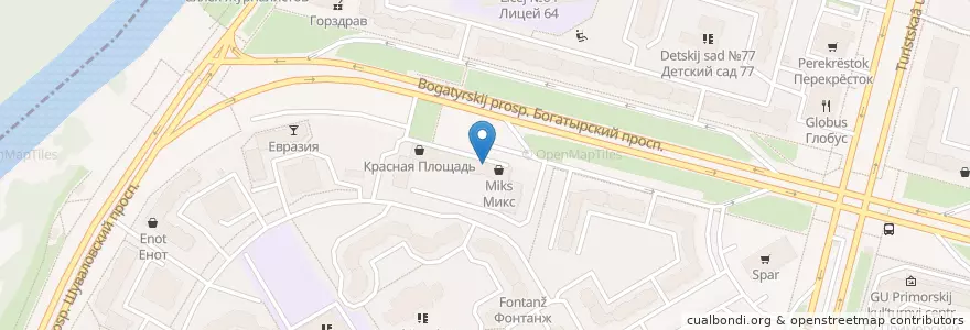 Mapa de ubicacion de Столички en Russland, Föderationskreis Nordwest, Oblast Leningrad, Sankt Petersburg, Приморский Район, Округ № 65.