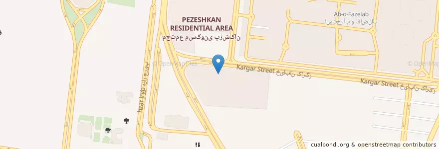 Mapa de ubicacion de هزار و یک en Иран, Исфахан, شهرستان اصفهان, بخش مرکزی شهرستان اصفهان, اصفهان.
