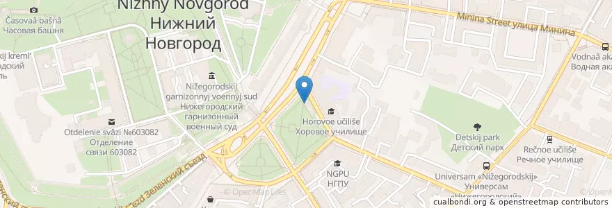 Mapa de ubicacion de KFC en ロシア, 沿ヴォルガ連邦管区, ニジニ・ノヴゴロド州, ニジニ・ノヴゴロド管区.