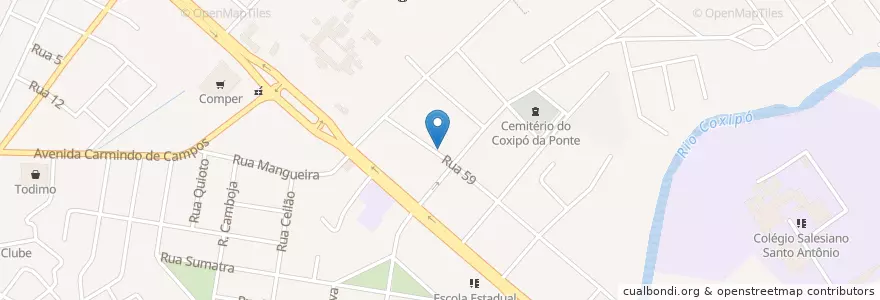 Mapa de ubicacion de Bar da Iraci en Бразилия, Центрально-Западный Регион, Мату-Гросу, Região Geográfica Intermediária De Cuiabá, Microrregião De Cuiabá, Куяба.