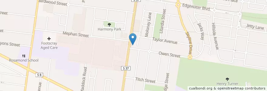 Mapa de ubicacion de My Dental Clinic en أستراليا, ولاية فيكتوريا, City Of Maribyrnong.