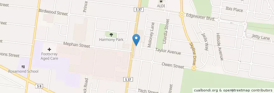 Mapa de ubicacion de Ageless Skin & Laser Clinic en Австралия, Виктория, City Of Maribyrnong.