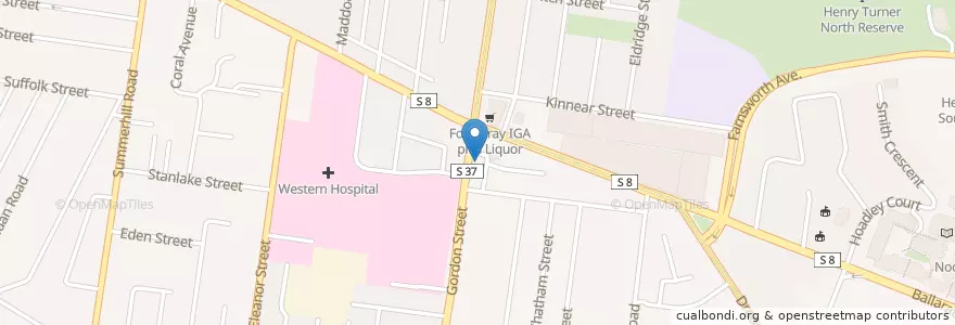 Mapa de ubicacion de Aadab en Australie, Victoria, City Of Maribyrnong.
