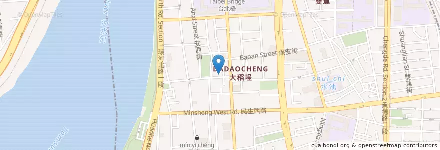 Mapa de ubicacion de 八方雲集 en 臺灣, 新北市, 臺北市, 大同區.