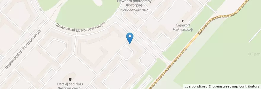 Mapa de ubicacion de Айболит-99 en ロシア, 北西連邦管区, レニングラード州, サンクト ペテルブルク, Пушкинский Район, Шушары.