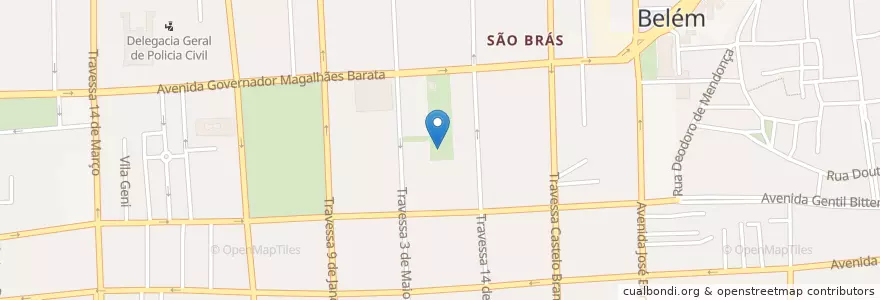 Mapa de ubicacion de Teatro Estação Gasometro en البَرَازِيل, المنطقة الشمالية, بارا, Região Geográfica Intermediária De Belém, Microrregião De Belém, بليم.