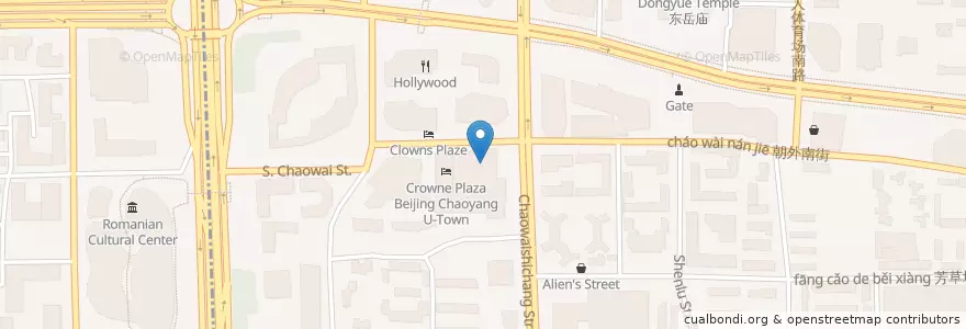 Mapa de ubicacion de 南京大牌档 en 중국, 베이징시, 허베이성, 朝阳区 / Chaoyang.